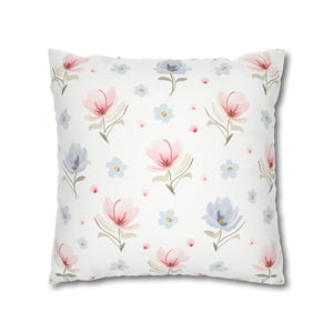 Floral Dream Square Pillowcase – Spun Polyester - Dipaliz - Pillowcases & Shams