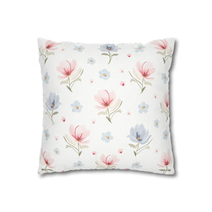 Floral Dream Square Pillowcase – Spun Polyester - Dipaliz - Pillowcases & Shams