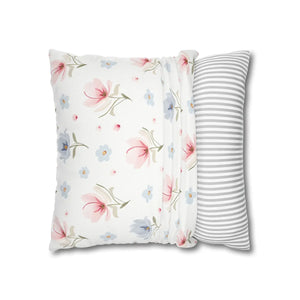 Floral Dream Square Pillowcase – Spun Polyester - Dipaliz - Pillowcases & Shams