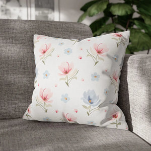 Floral Dream Square Pillowcase – Spun Polyester - Dipaliz - Pillowcases & Shams