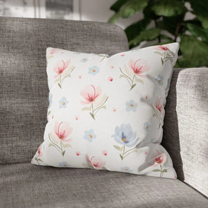 Floral Dream Square Pillowcase – Spun Polyester - Dipaliz - Pillowcases & Shams