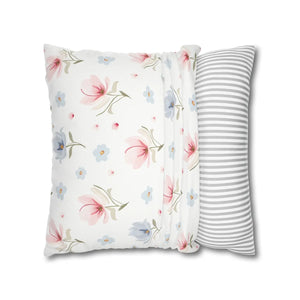 Floral Dream Square Pillowcase – Spun Polyester - Dipaliz - Pillowcases & Shams