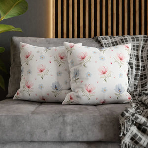 Floral Dream Square Pillowcase – Spun Polyester - Dipaliz - Pillowcases & Shams