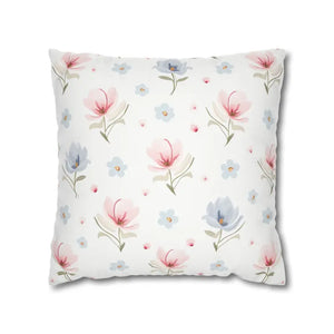 Floral Dream Square Pillowcase - Spun Polyester Decor - Dipaliz - 18’’ × - Pillowcases & Shams
