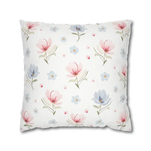 Floral Dream Square Pillowcase - Spun Polyester Decor - Dipaliz - 20’’ × - Pillowcases & Shams
