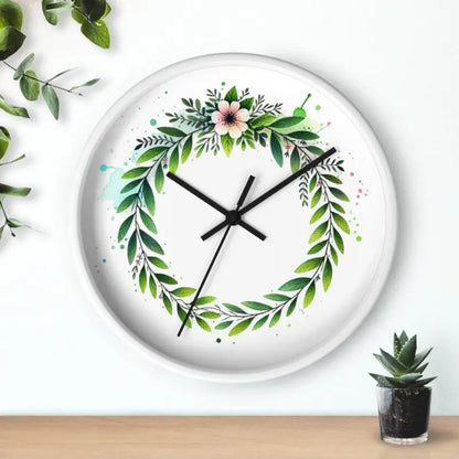 Elevate your Space with the Floral Elegance Wall Clock! - Home Decor