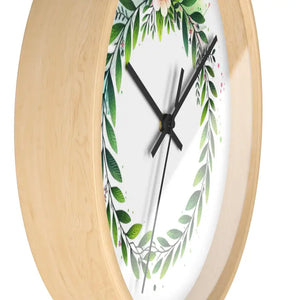 Wall Clock - Floral Wreath Elegance - Dipaliz - Clocks