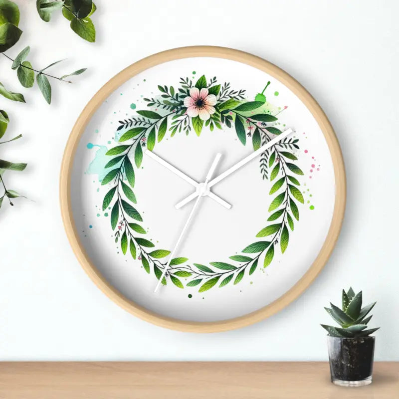 Elevate your Space with the Floral Elegance Wall Clock! - Home Decor