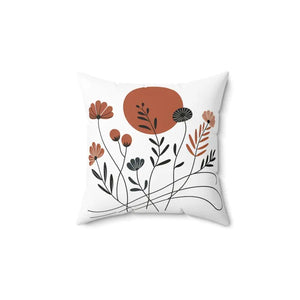 Home Decor - Stunning Floral Square Pillow - Elegant Botanical - Dipaliz 14’’ ×