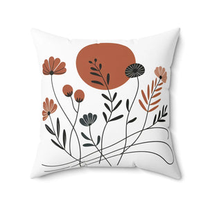 Floral Modern Botanical – Elegant Square Pillow - Dipaliz - Throw Pillows