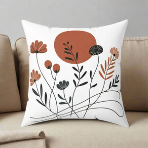 Floral Modern Botanical Elegant Square Pillow - Dipaliz - Throw Pillows