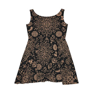 Womens Skater Dress - Floral Figure Flattering - Dipaliz - Dresses