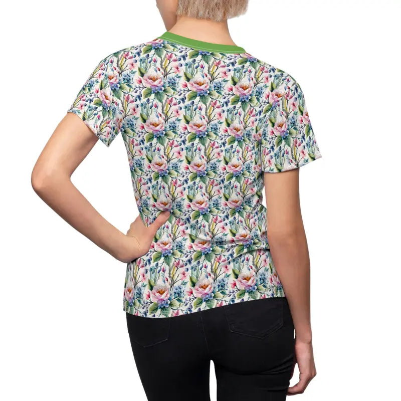 Unleash your Style with the Floral Fantasy Polyester Tee - Shirts