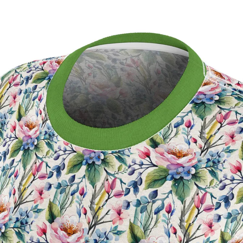 Unleash your Style with the Floral Fantasy Polyester Tee - Shirts