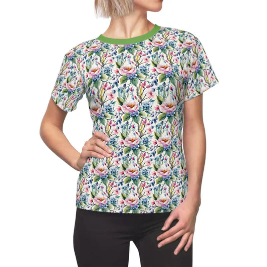 Floral Fantasy Tee: your Style with Vibrant Patterns - Xs / White Stitching / 4 Oz. Shirts