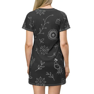 Shirt Dress - Floral Comfort Chic Style - Dipaliz - Dresses