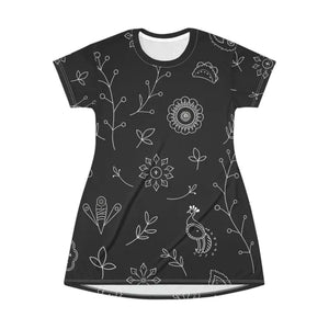 Shirt Dress - Floral Comfort Chic Style - Dipaliz - Dresses