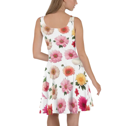 Turn Heads with the Floral Fantasy Skater Dress