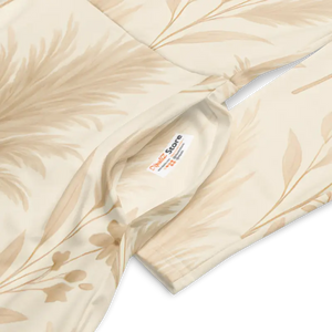 Floral Feathers Long Sleeve Midi Dress Vibrant Print - Dipaliz - Dresses