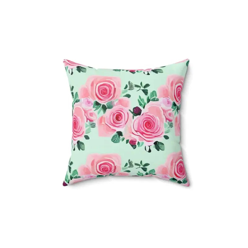 Cozy Up with Dipaliz Pink Roses Polyester Throw Pillow - Home Decor