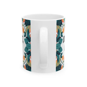 Stylish Floral Ceramic Mug - for Coffee Lovers - Dipaliz - Mugs