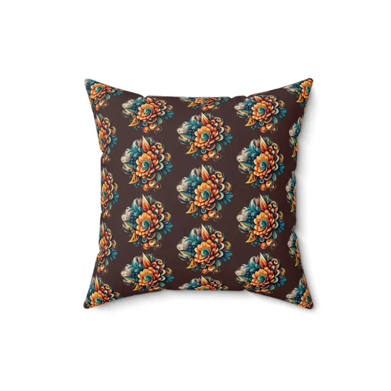 Floral Throw Pillow: Elevate your Space with Elegance - 16’’ × Home Decor