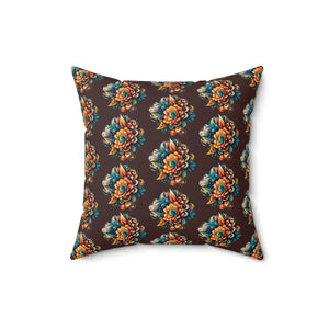 Home Decor - Floral Throw Pillow - Polyester Square Comfort Style - Dipaliz