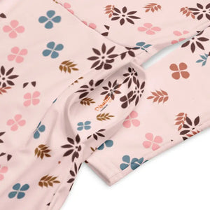 Floral Midi Dress Bold Pink Long Sleeve Statement Style Dipaliz - Dresses