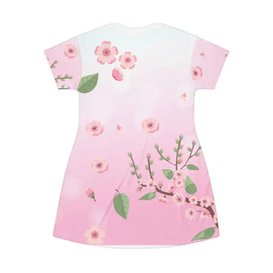 Floral Print Shirt Dress - Pink Comfort Style - Dipaliz - Dresses