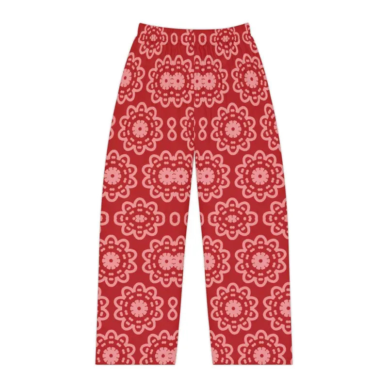 Floral Frenzy Red Pajama Pants for Women - Style & Comfort - All Over Prints