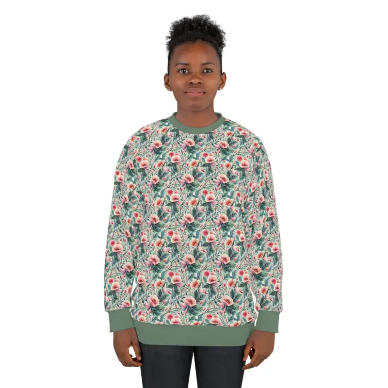 Floral Frenzy Unisex Sweatshirt - Vibrant Style & Comfort