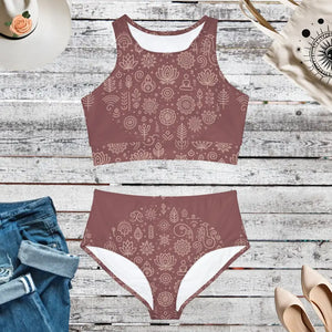 Floral Fusion Bikini Set 4-way Stretch Fabric - Dipaliz - Xs - Swimwear