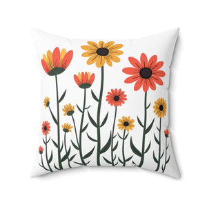 Floral Garden Throw - Bright Flower Design for Cozy Living - Dipaliz - 20’’ × - Pillows