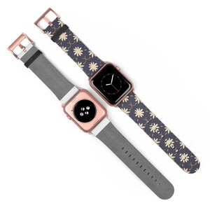 Chic Floral Geometric Watch Band - Faux Leather - Dipaliz - Bands