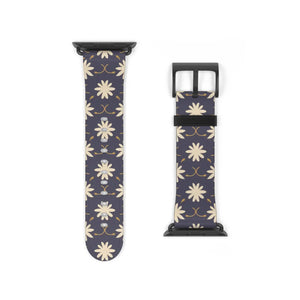 Chic Floral Geometric Watch Band - Faux Leather - Dipaliz - Bands