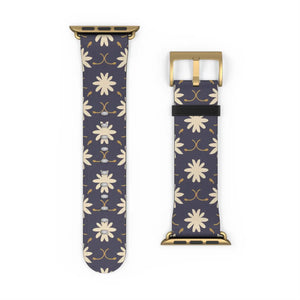 Chic Floral Geometric Watch Band - Faux Leather - Dipaliz - Bands