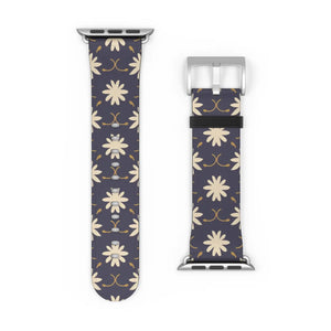 Chic Floral Geometric Watch Band - Faux Leather - Dipaliz - Bands