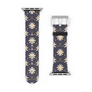 Watch Band - Faux Leather Floral Geometric Pattern - Dipaliz - Bands