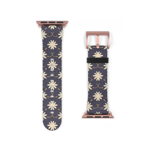 Watch Band - Faux Leather Floral Geometric Pattern - Dipaliz - Bands