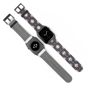 Watch Band - Faux Leather Floral Geometric Pattern - Dipaliz - Bands