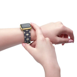 Watch Band - Faux Leather Floral Geometric Pattern - Dipaliz - Bands