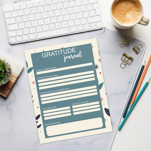 Floral Gratitude Journal - Exquisite Designs Spark Joy - Dipaliz - Notepads