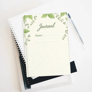 Floral Greenery Journal - Matte Laminated Full-wrap Cover - Dipaliz - Paper Products
