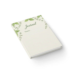Personalized Floral Greenery Journal - Matte Laminated Cover - Dipaliz - Notebooks & Notepads