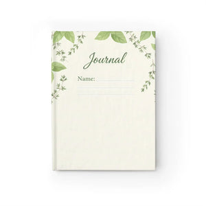 Personalized Floral Greenery Journal - Matte Laminated Cover - Dipaliz - Notebooks & Notepads
