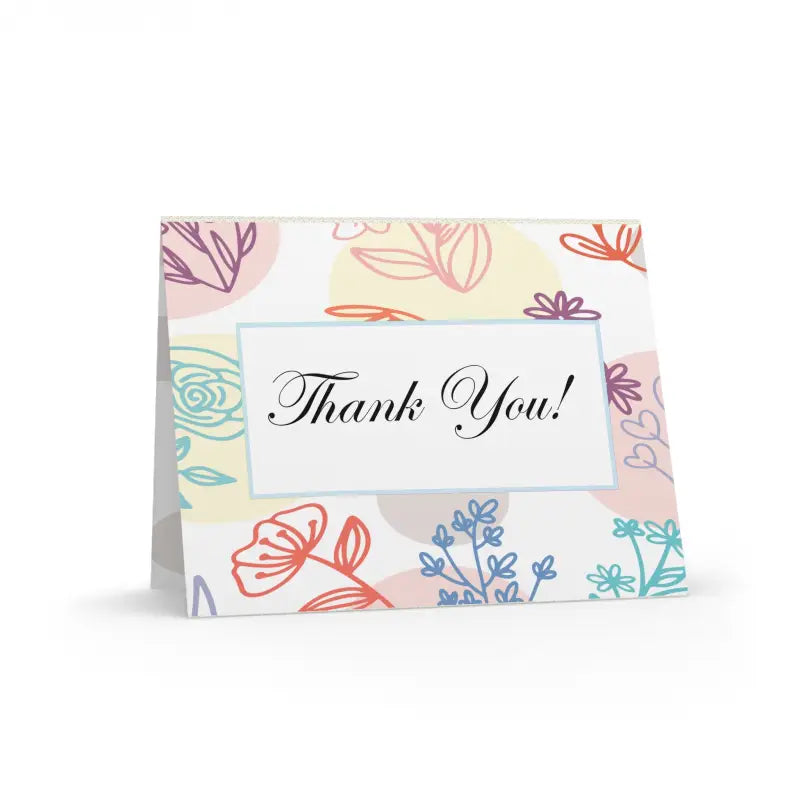 Elevate your Thank-yous with Floral Greeting Cards & Envelopes - 24 Pcs / Matte / 4.25” x 5.5” Paper Products