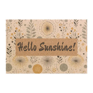 Sunshine Floral Doormat - Grade-a Tufted Coir Bohemian Style - Dipaliz - 24’’ x 16’’ - Door Mats