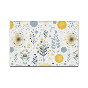 Vibrant Heavy Duty Floor Mat – Floral Decor - Dipaliz - Rugs
