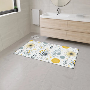 Vibrant Heavy Duty Floor Mat – Floral Decor - Dipaliz - Rugs