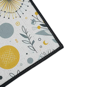 Vibrant Heavy Duty Floor Mat – Floral Decor - Dipaliz - Rugs